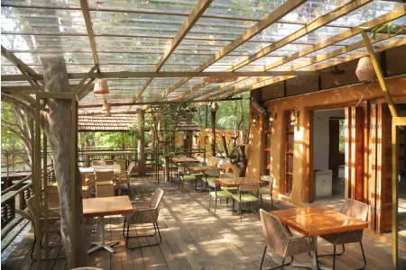 The Riverdeck under its glass canopy